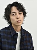 波巻きパーマ波巻きスパイラルパーマセンターパート