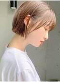 大人可愛いベルボブ♪透け感美髪ショートスタイル
