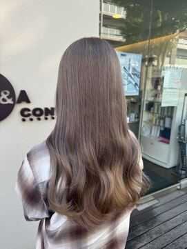 エヌアンドエーコンティ(N&A CONTi) 透明感×抜け感◎トレンドアッシュブラウン/コテ巻き/ウェーブ