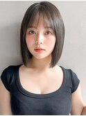 アプリコットオレンジモテ髪サイドバングエアリーカール艶感