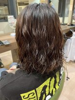 アウラ(AURA)&nbsp;盛岡駅レディースパーマショートパーマコテ巻き風パーマ30代40代