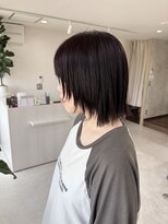 メロウ(mellow)&nbsp;ボブ×フェイスレイヤー×レッドブラウン