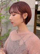 サロウィン 熊本上通り店(SALOWIN)&nbsp;熊本　マッシュショート　大人ショート　ピンクブラウン　Arisa.