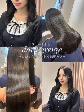 ビジョン 赤坂(vision) 透け感暗髪ダークグレージュ