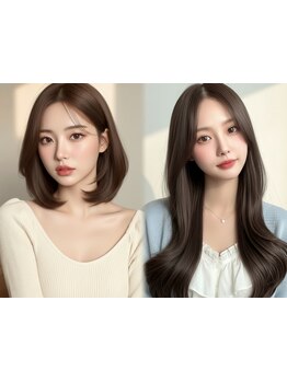 自社開発【髪質改善パールプラチナトリートメント】で驚きのツヤと手触り♪乾かすだけでまとまる髪へ/焼津