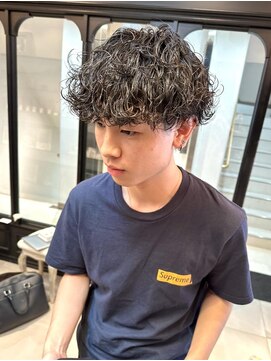 シータ(sheta) 【表参道sheta中澤】アッシュブラックマッシュパーマ