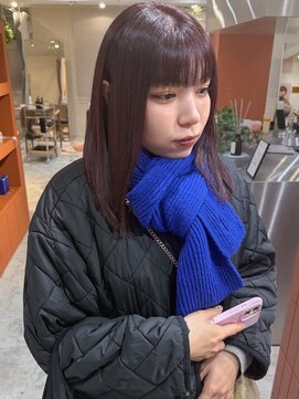 プフ 伏見(puf) [puf 伏見/丸の内/栄/名古屋]髪質改善×カシスピンク★浅田