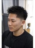 好印象テーパーフェードスパイキーショート
