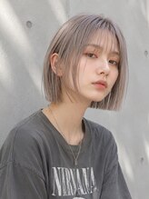 シエル 大名店(CIEL)&nbsp;ハイトーングレージュ×切りっぱなしボブ