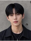 大人のナチュラル韓国風ヘア×ダウンパーマセンターパート