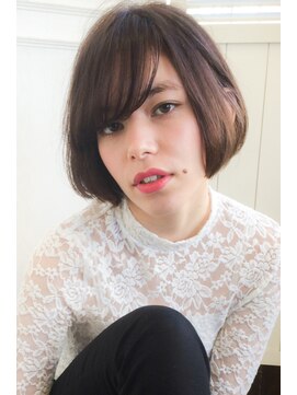 ランプ ヘアー(lamp hair) 【lamp hair 】黒髪◎外国人風ボブ×ラベンダーアッシュ♪No2