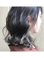 ヘアーブレイス(hair brace) インナーカラーホワイトグレージュ ブリーチ×2【hair brace】