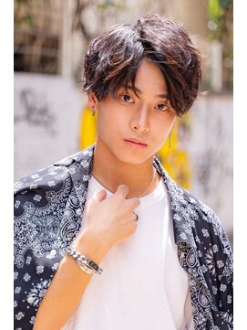 エース (ACE) ACE コンマバング×ナチュラルパーマ