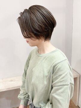 ジェム(GEM) ハンサムショート/オリーブベージュ