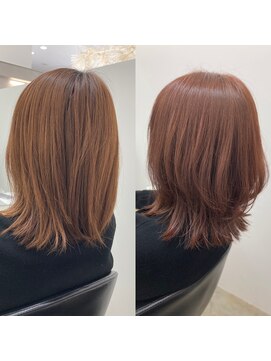 イレス 札幌駅前(IRESU) くびれボブ×ピンクベージュ