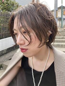 ダブルバイグリッター(W by GRITTERs) ハンサムショート×ベージュ