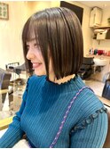 切りっぱなしボブ