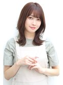 外ハネミディアム◎30代40代50代[髪質改善/カラー/スパ/越谷]