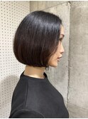 大人可愛いナチュラルボブチョコレートカラー20代30代