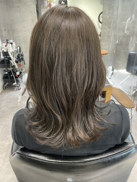 シェル 吉祥寺(shell) グレージュカラー/ボブウルフ/黒髪/ココアベージュ