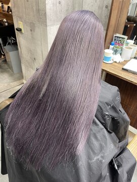 ラフ(LAFF) #バレイヤージュ#グレージュカラー#ボブウルフ#ココアベージュ