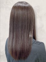アース センター南店(HAIR&MAKE EARTH) 20代30代艶感ストレート♪髪質改善カラーハイライトグレージュ