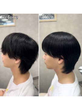 アッシュ 桜木町店(Ash) 横浜”曲がる縮毛矯正ニュアンスメンズ縮毛矯正