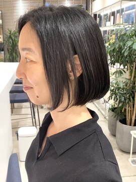 ステアケース 武蔵小杉店(stair:case) 大人くびれショートボブ/白髪ぼかし/ハンサム/武蔵小杉/自由が丘