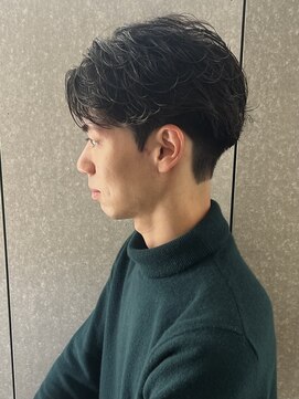 ニアウ 太田店(Niau) メンズナチュラルショートフェザーパーマ質感重視パーマ波巻き