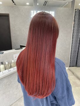 ザセカンドバイジャスミン(THE 2ND by JASMINE) フェミニンロングローズレッドカラー