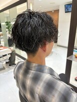 イメージア 町田店(IMAGE A)&nbsp;黒染めカラーメンズ刈り上げパーマくん