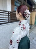 袴　ヘアーセット着付け
