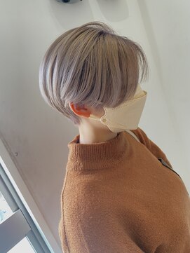 シールドヘアー 沖縄 新都心(C'LD Hair) ハンサムショート◇ハイトーンベージュ
