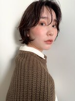 カフ(CAF)&nbsp;CAF 照下 暗めカラー グランマッシュ ボブパーマ 大阪