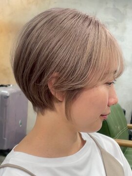 ハーシーバイアポロ 相模大野(HERSHE by apollo) xカット//ホワイトグレージュ/レイヤーカット/チェリーブラウン