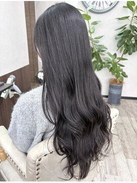 ベルヘアーデザイン 堺東(Belle hair Design) ブルーブラックイルミナカラーレイヤーカット20代30代40代堺東