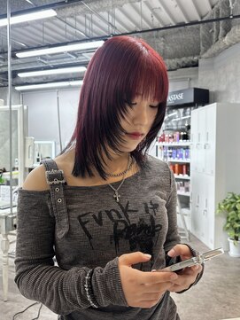 リミット 大宮(limit) red×black/顔まわりlayer