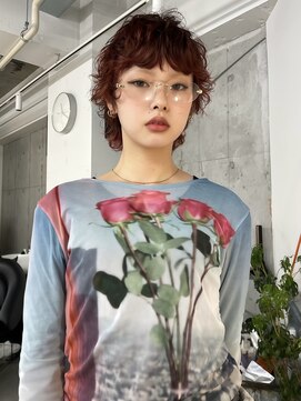 シティ 薬院(SITY.) パーマ ボブパーマ ブリーチなしダブルカラー