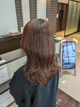 ブルーテーフ(Bleu Terre) 盛岡【白髪ぼかしハイライトPINK×レイヤーカット】相性◎