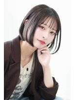 ステラ ヘア デザイン サロン(STELLA hair design salon) かわいい!透け感ボブ 透け感ダークグレージュ 【担当杉若】