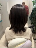 レイヤースタイルの美髪ストレート