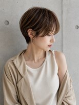 ゲイン(Gain)&nbsp;ショートカット×白髪ぼかし、ハイライト×縮毛矯正×髪質改善