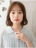 シースルーバング/結べる長さのボブ/小顔カット/20代/30代/40代e