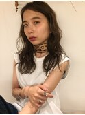 ベージュカラー×極細ハイライト