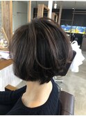 白髪染め★ショートボブ/カット+白髪染め+トリートメント