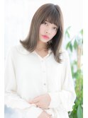 クール&キュート★ダークグレージュ外ハネミディアムa