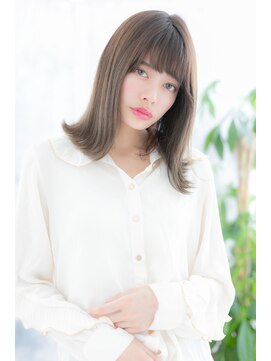 ミック 日暮里店(miq) クール&キュート★ダークグレージュ外ハネミディアムa