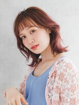 ラフな抜け感くびれミディ＊Aラインボブ/マロンベージュ