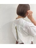 マロンベージュボブ