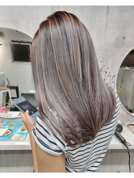 パープル(purple) 3Dローライトホワイトグレージュ